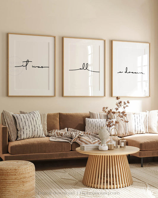 It Was All A Dream Wall Art Set