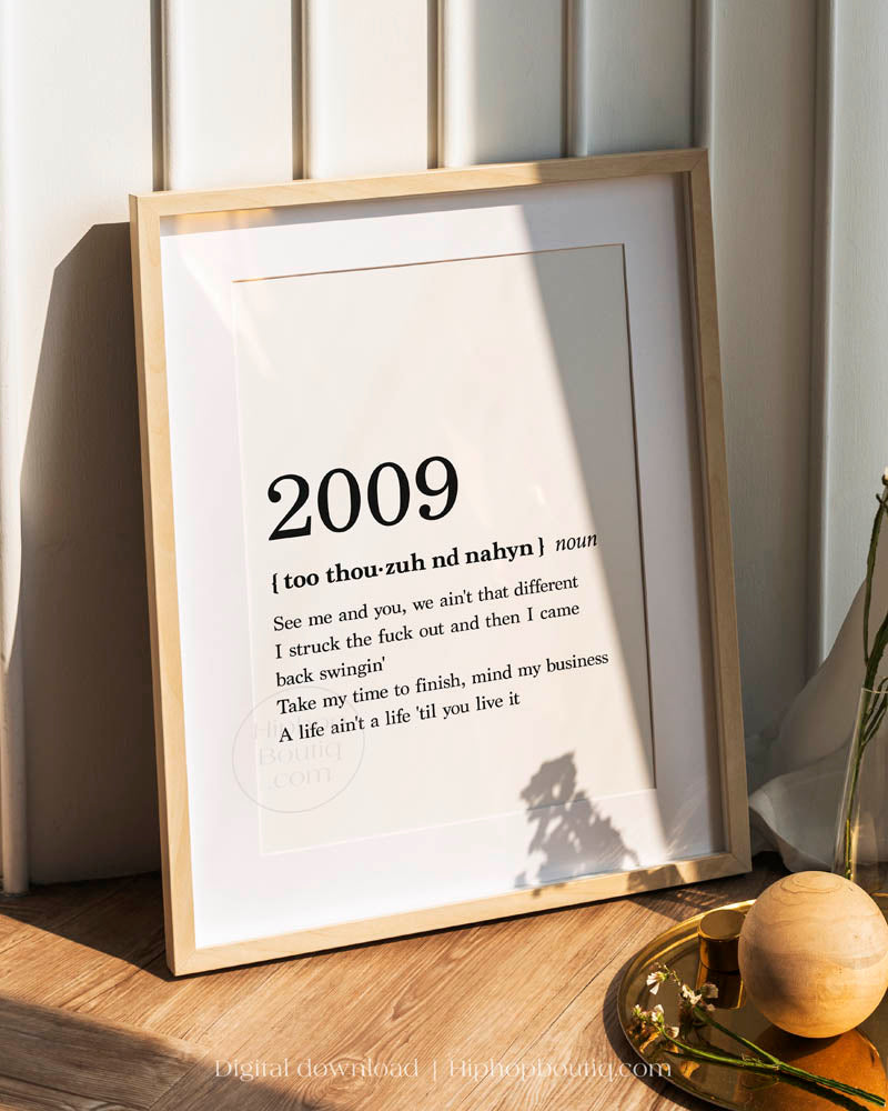 2009 Rap Definition Poster - HiphopBoutiq