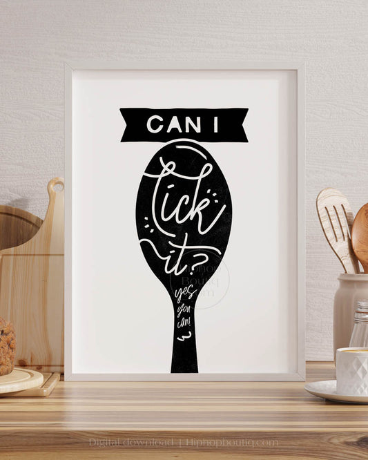 Can I Lick It 90s Rap Themed Sign