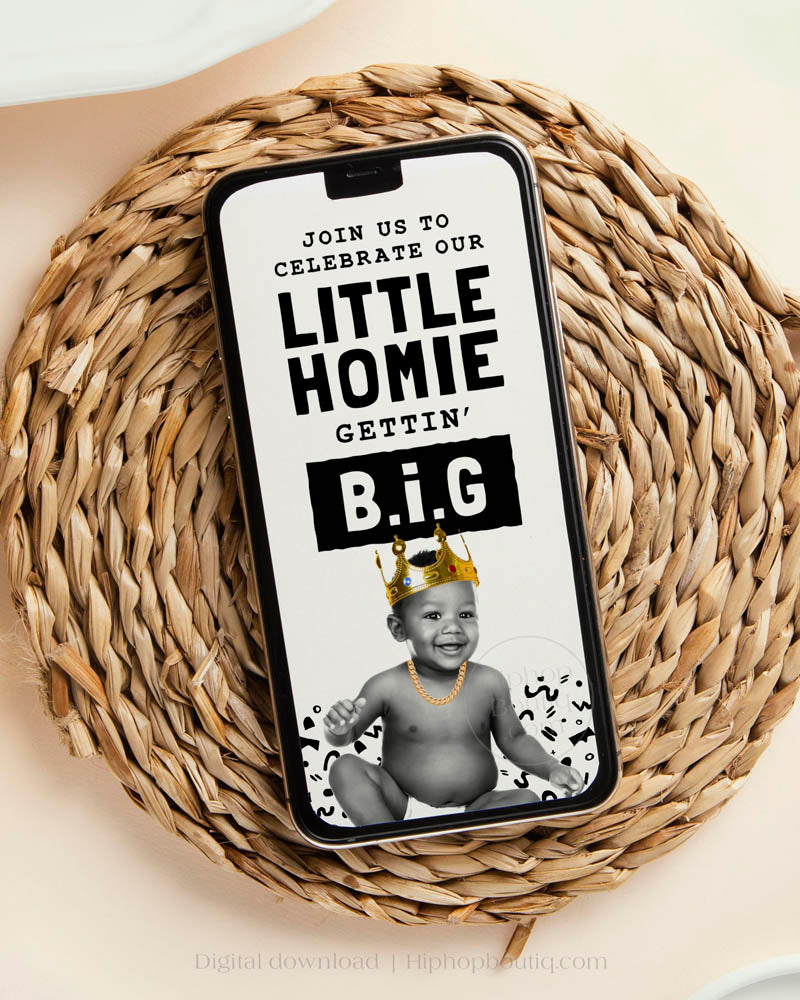The Notorious Big One 1st Birthday Video Invitation