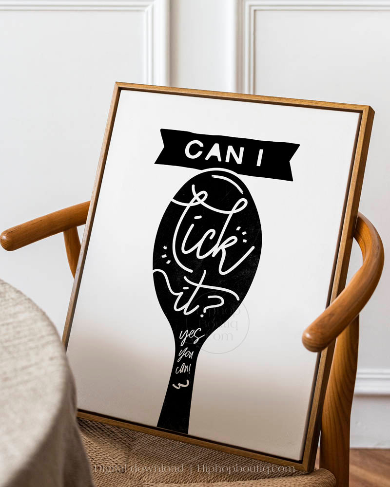 Can I Lick It 90s Rap Themed Sign