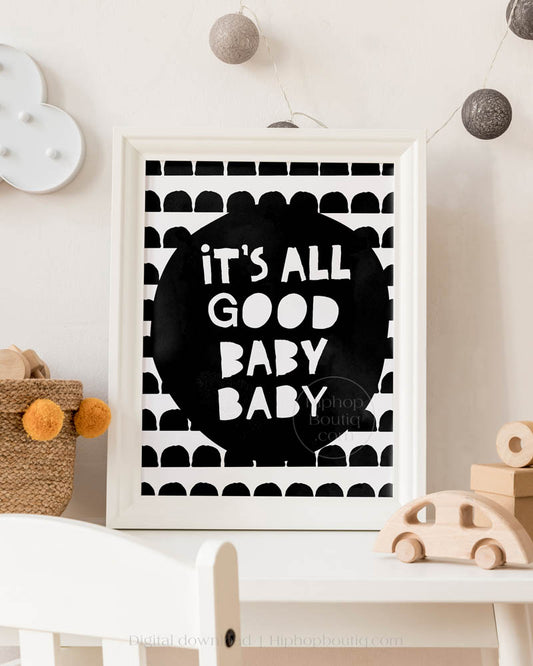 All Good Baby Nursery Wall Decor