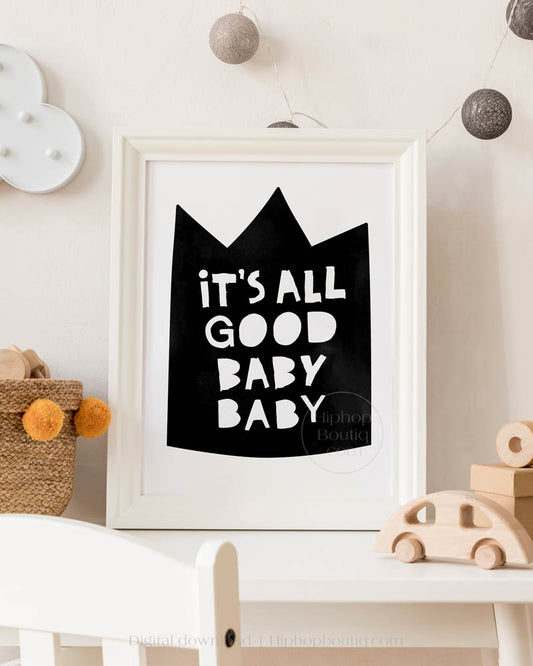 It's All Good Baby Baby Nursery Wall Decor