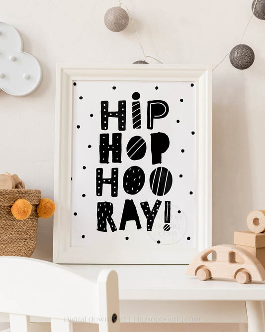 Hip Hop Hooray Baby Nursery Wall Decor - HiphopBoutiq