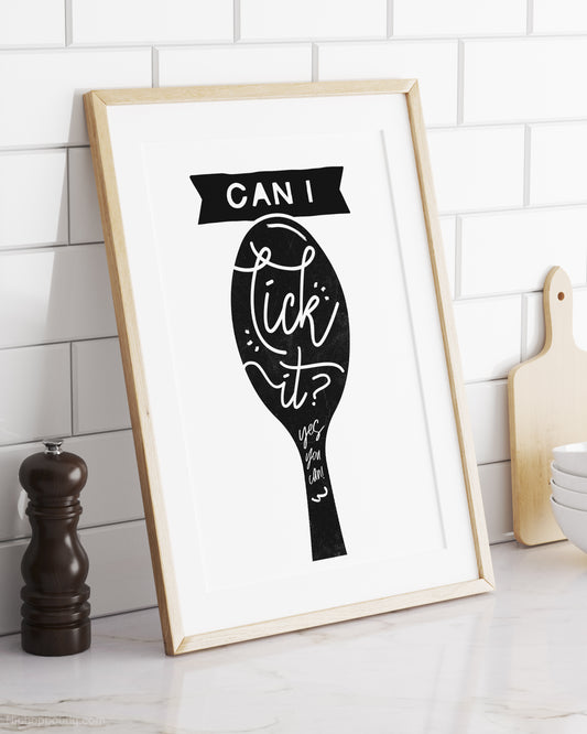 Can I Lick It Rap Kitchen Sign
