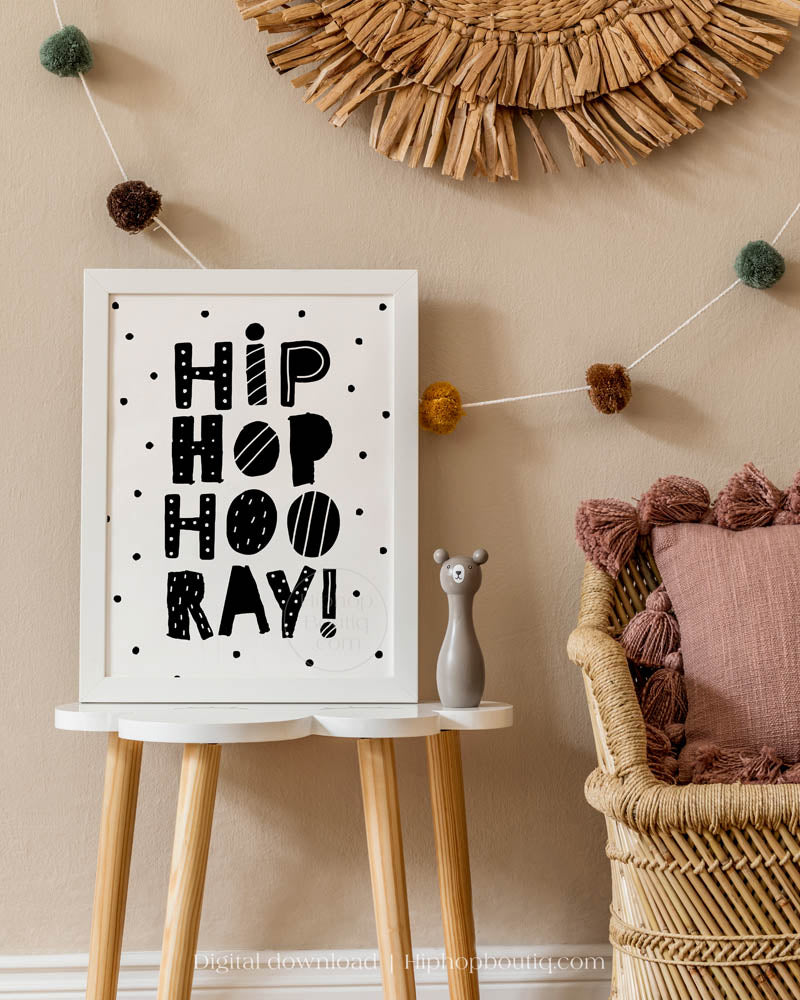 Hip Hop Hooray Baby Nursery Wall Decor - HiphopBoutiq