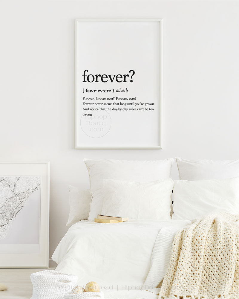 Forever Rap Definition Poster - HiphopBoutiq