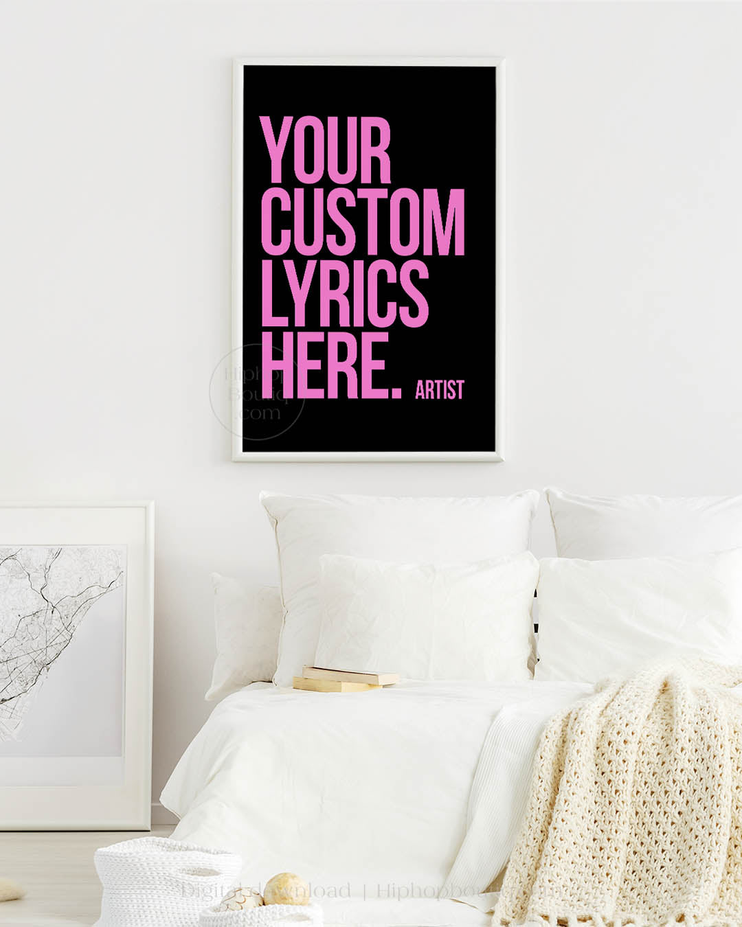 Rap Lyrics Poster With Custom Colors