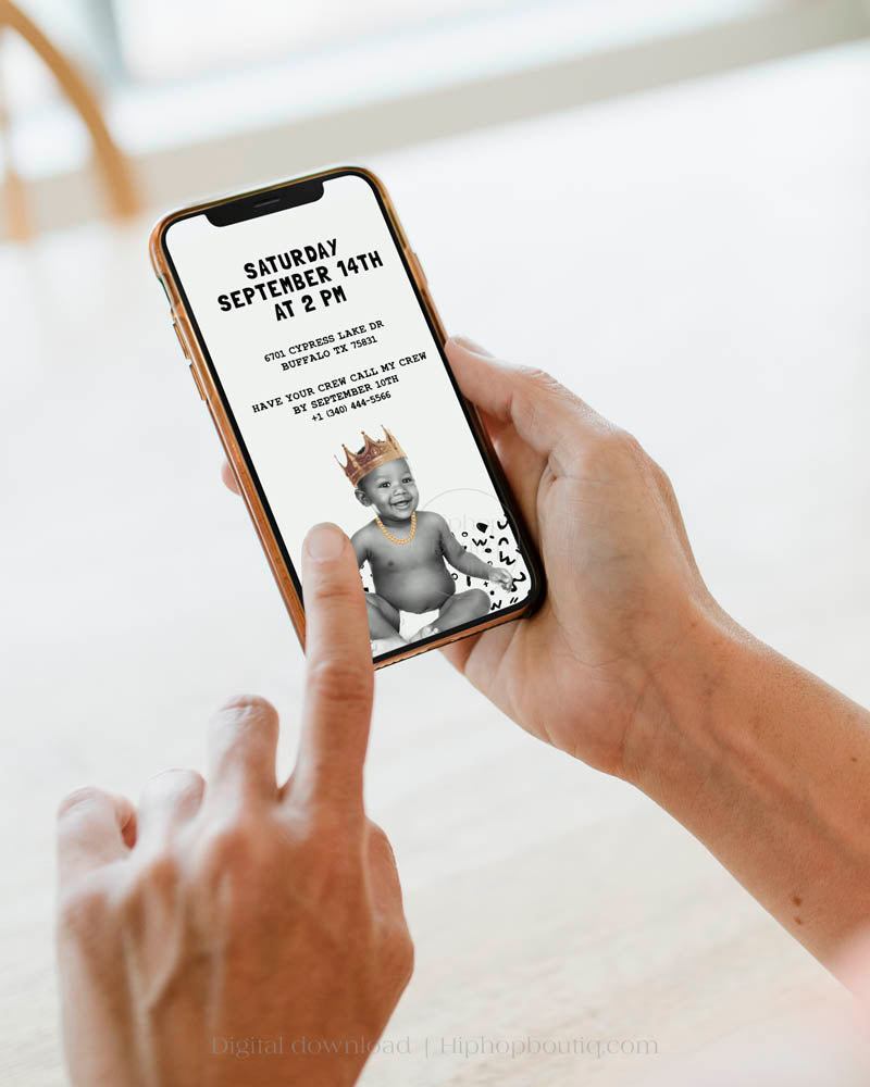 Two Legit to Quit Video Invitation for 2nd Birthday