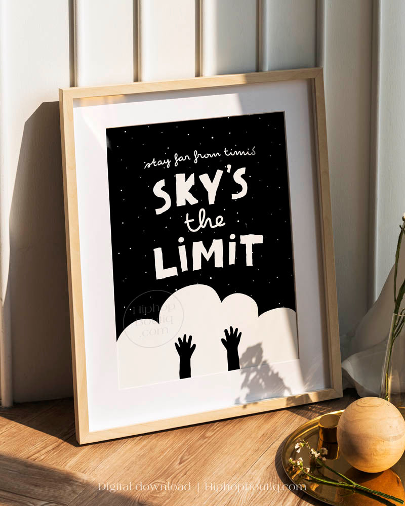 Sky's The Limit Baby Nursery Wall Decor - HiphopBoutiq