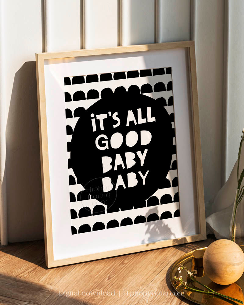 All Good Baby Nursery Wall Decor