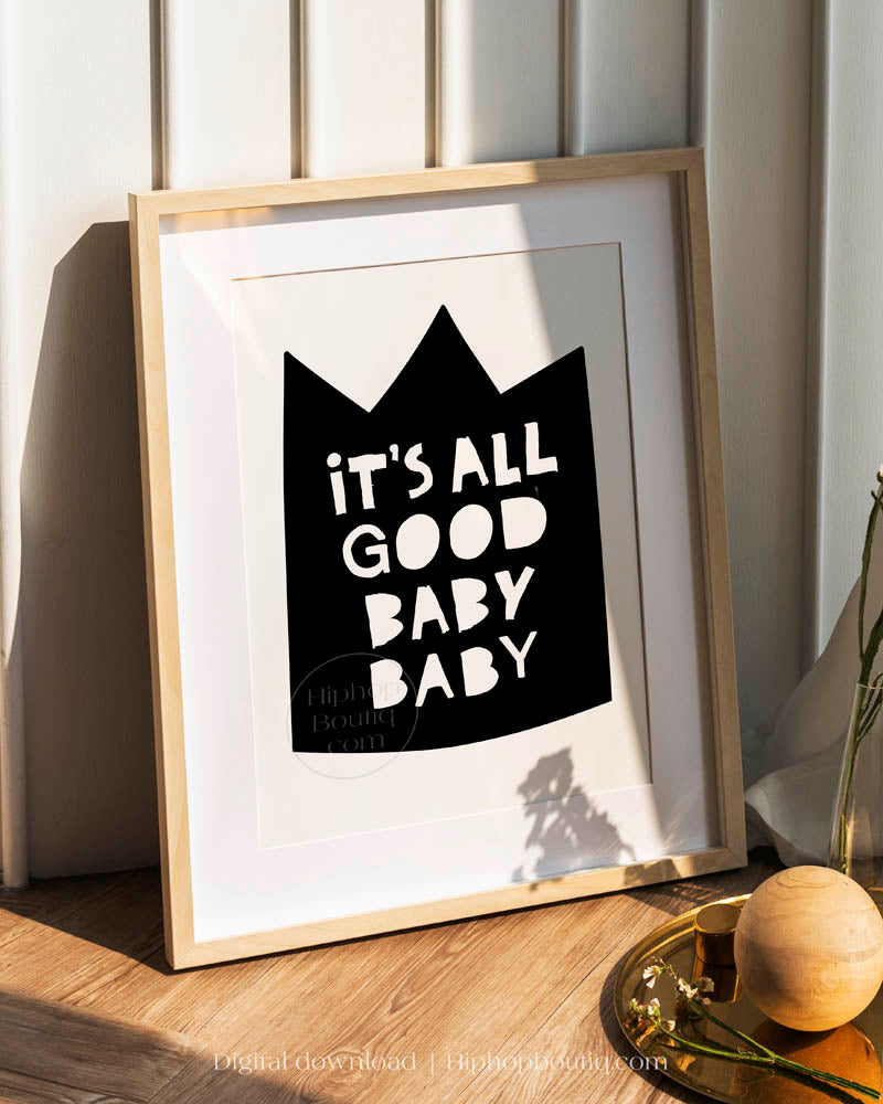 It's All Good Baby Baby Nursery Wall Decor