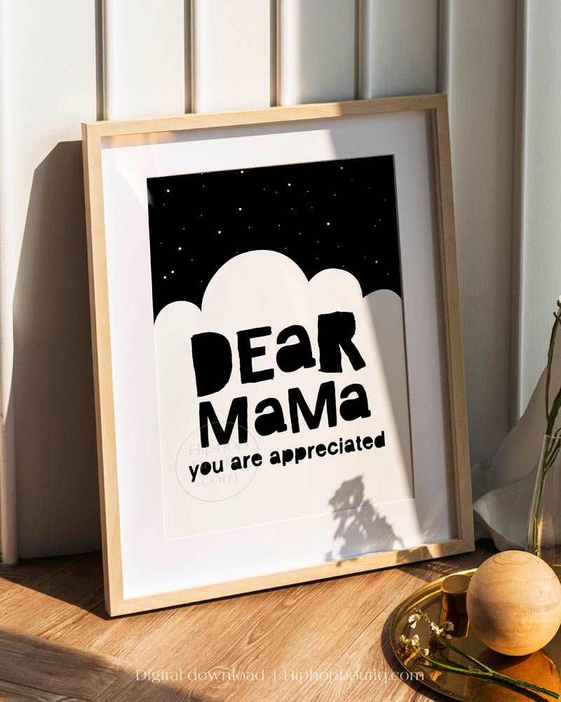 Dear Mama Baby Nursery Wall Decor - HiphopBoutiq