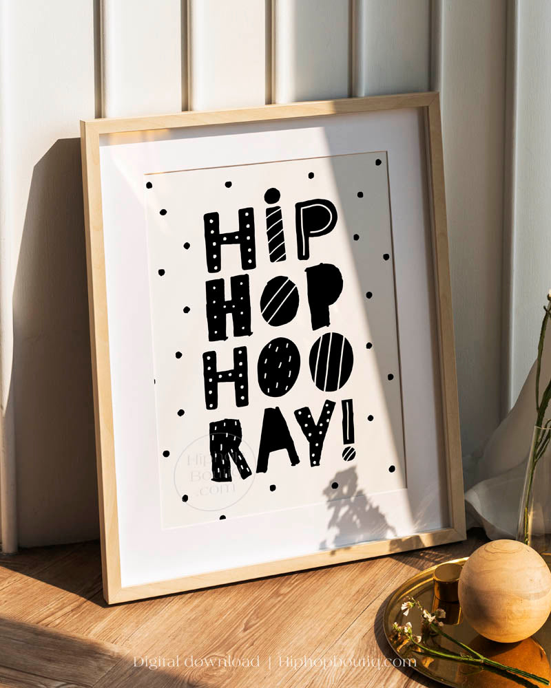 Hip Hop Hooray Baby Nursery Wall Decor - HiphopBoutiq
