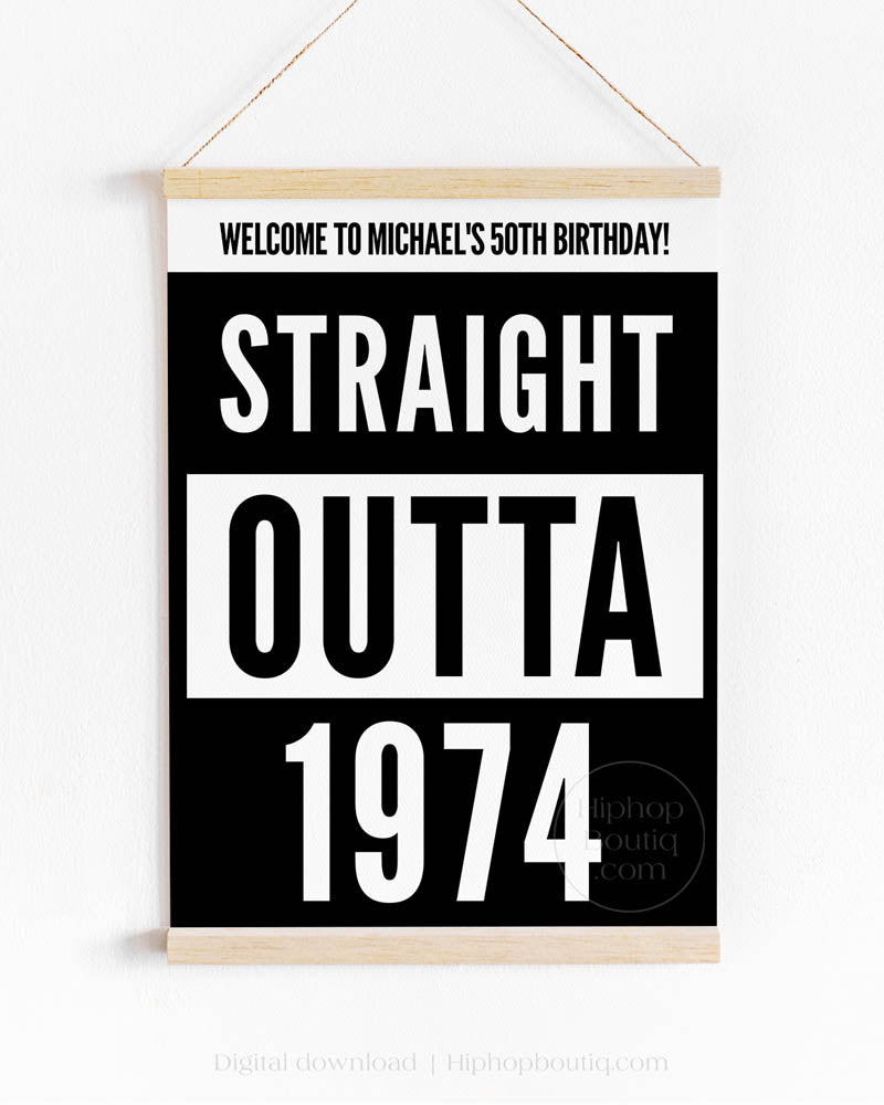 Straight Outta 1974 Welcome Sign