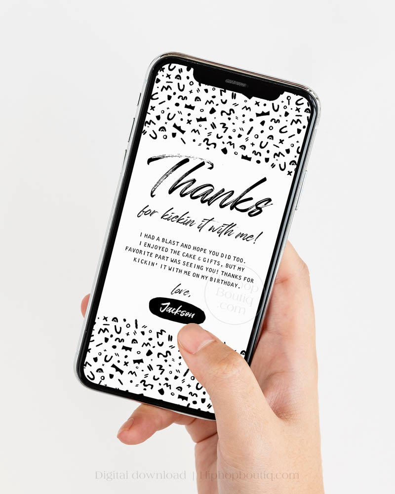 Thanks For Kicking It With Me Card Template