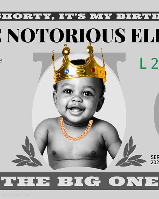 The Notorious One Birthday Play Money