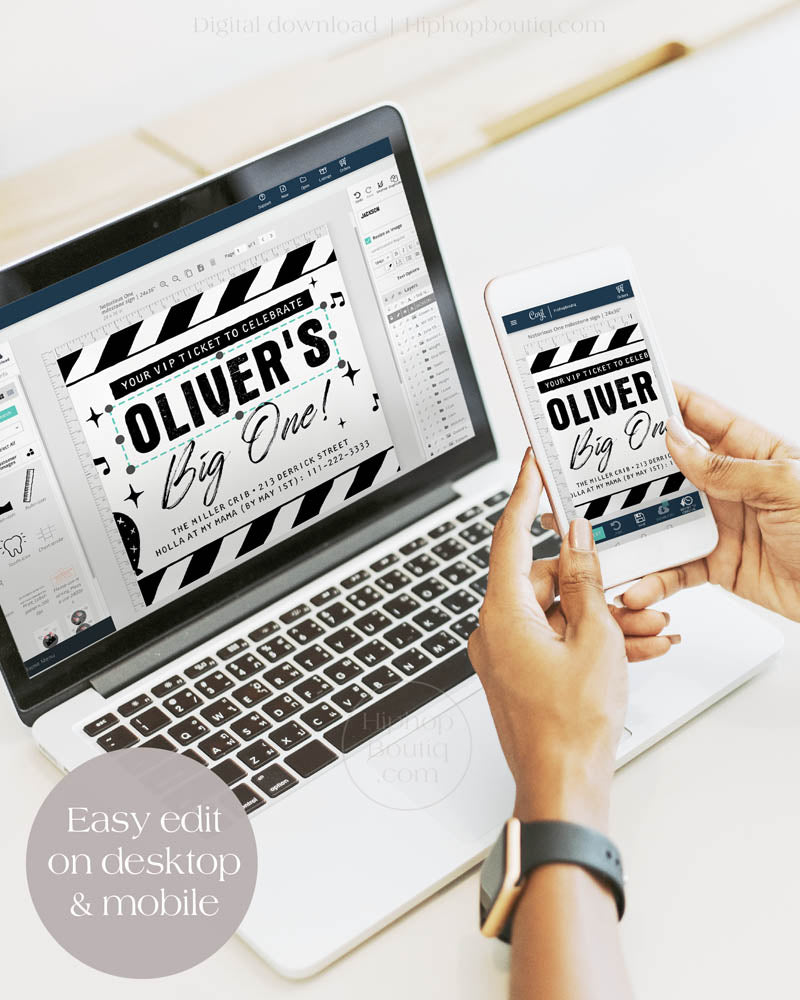 The Notorious Big One Birthday Invitation Ticket