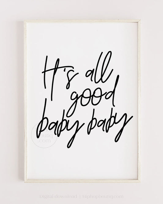 All Good Baby Nursery Wall Decor