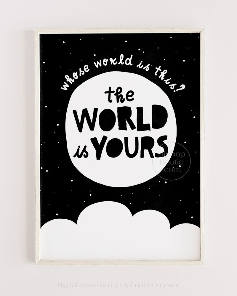 The World Is Yours Nursery Wall Art