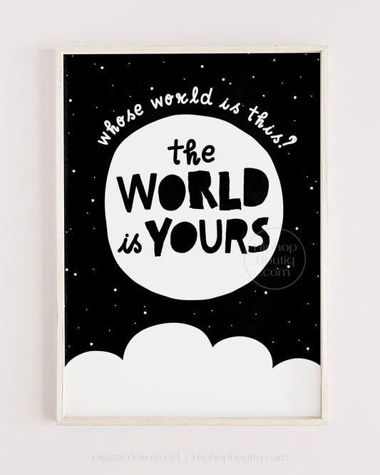 The World Is Yours Nursery Wall Art