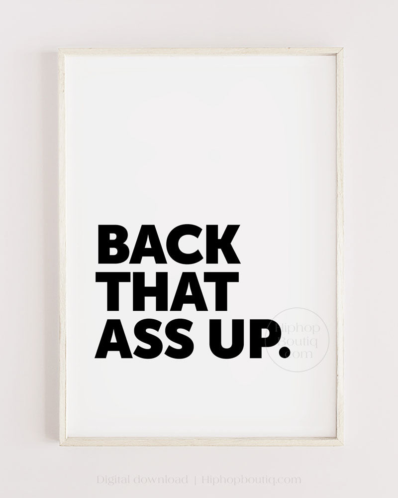 Hip hop themed bathroom sign | Old school hip hop bathroom decor - HiphopBoutiq