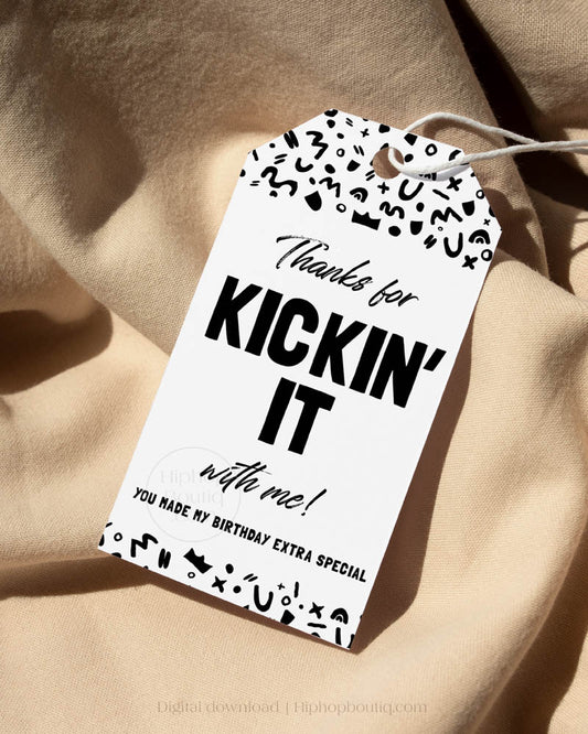 Hip Hop Birthday Party Thank You Gift Tag