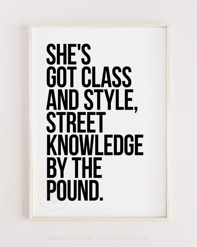 No diggity poster | 90s Old school hip hop lyrics wall art - HiphopBoutiq