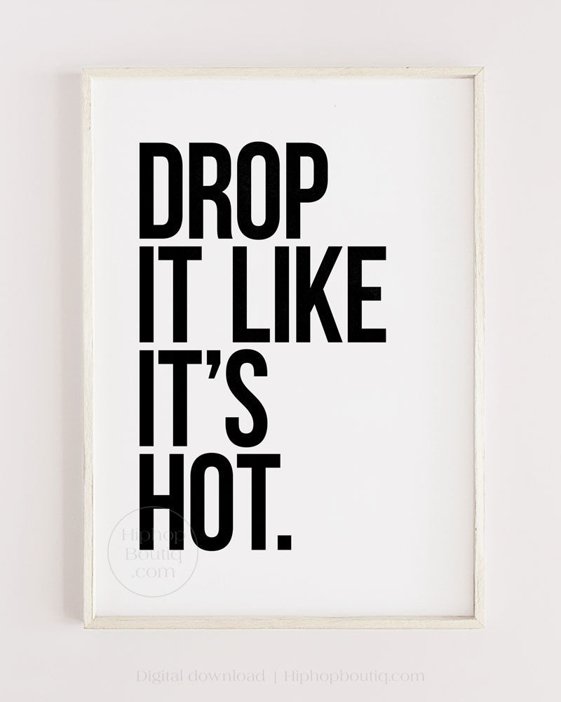 Drop It Like It's Hot Poster