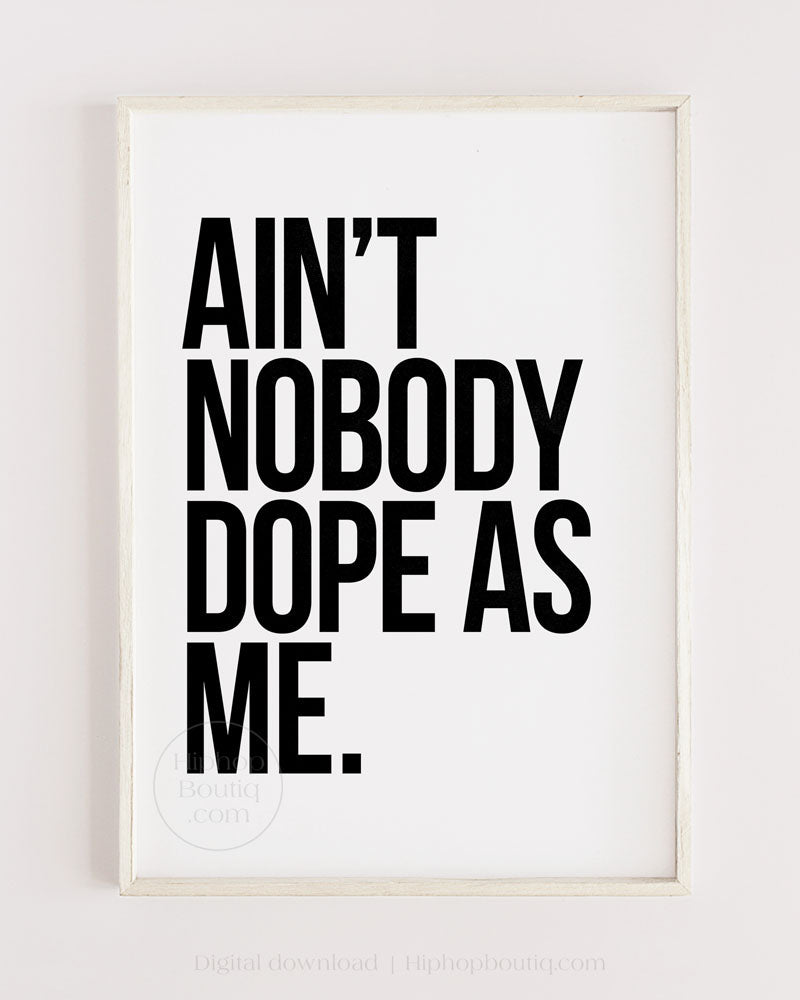 So fresh and so clean clean sign | Old school rap lyrics wall art - HiphopBoutiq