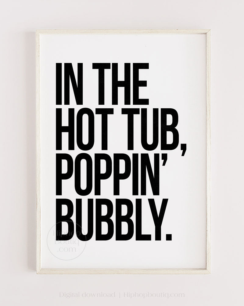 Rap lyrics printable poster | Old school hip hop lyrics wall art - HiphopBoutiq