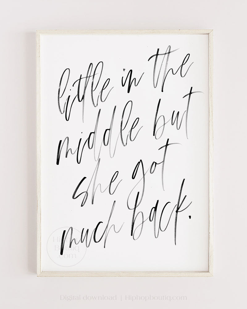 Old school hip hop bedroom decor | Baby got back | Hip hop wall art for bedroom - HiphopBoutiq