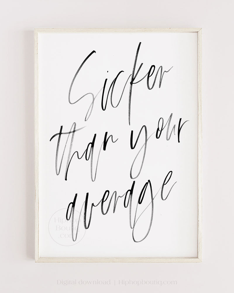 Sicker than your average poster | 90s hip hop themed bedroom decor - HiphopBoutiq