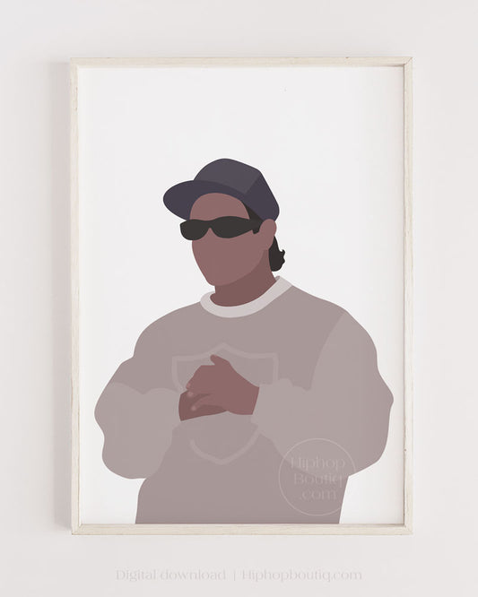 90s Rapper Poster Sign