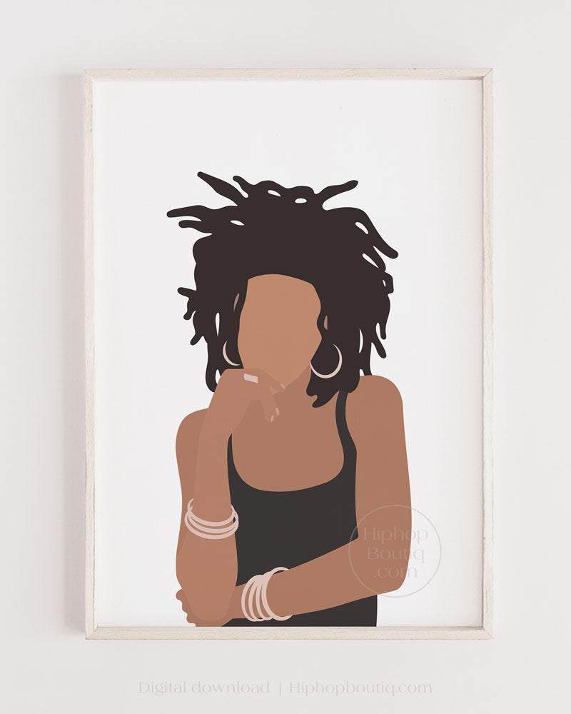 90s female rapper poster | Old school hip hop wall art - HiphopBoutiq