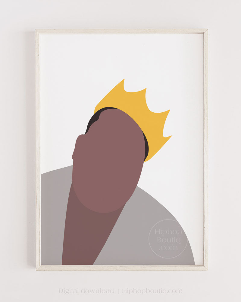90s rapper poster | Old school hip hop wall art printable - HiphopBoutiq