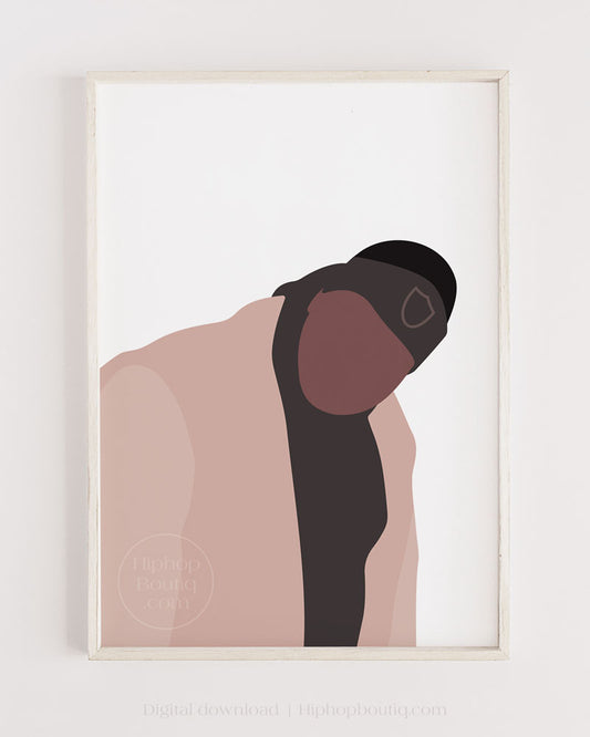 90s rapper poster | Old school hip hop wall art printable - HiphopBoutiq