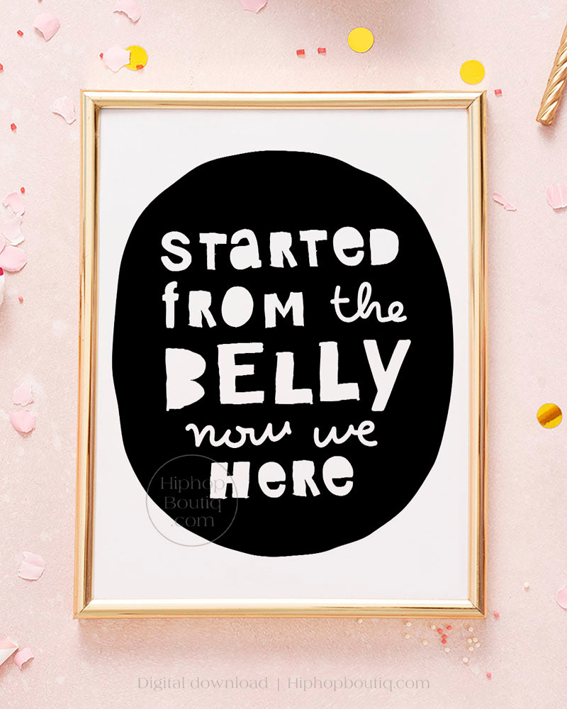 Hip hop baby shower decorations | Notorious One birthday party decor - HiphopBoutiq