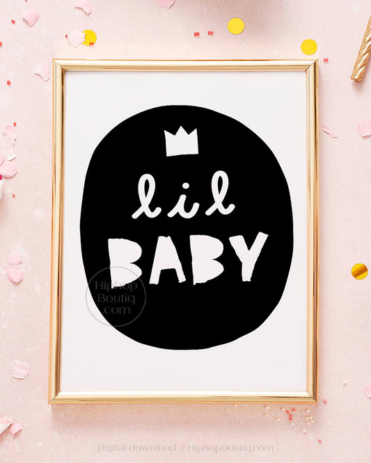 Lil Baby 90s Hip Hop Party Sign