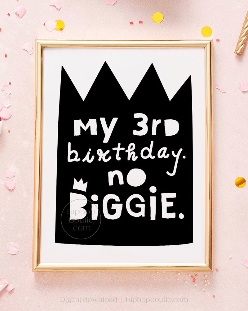 Nothin but a 3 thang | 90's hip hop party | Notorious birthday decoration - HiphopBoutiq