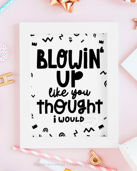 Hip Hop Theme Birthday Party Sign