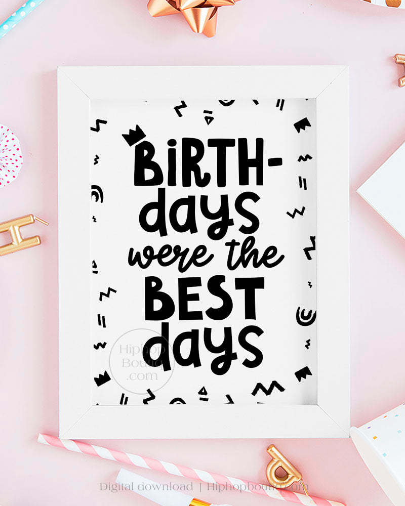 90s Hip Hop Themed Birthday Party Sign