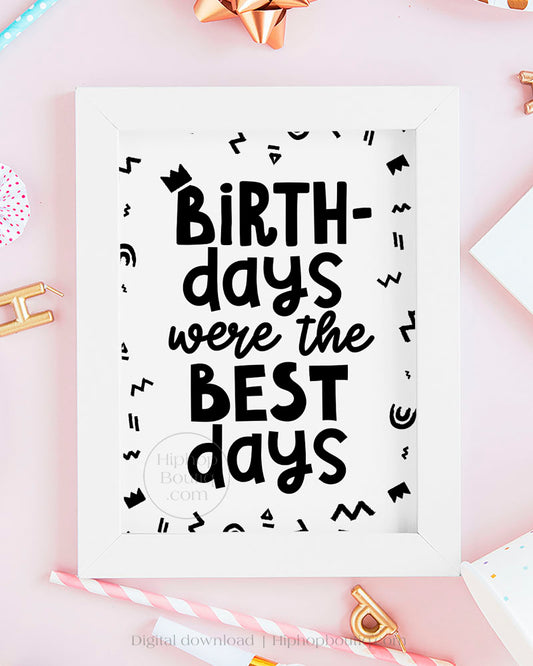 90s Hip Hop Themed Birthday Party Sign
