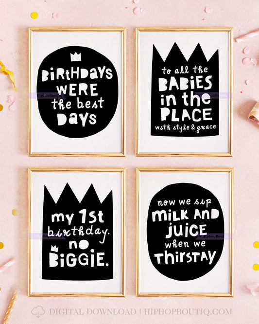 No biggie birthday party theme decorations | Hip hop notorious one first birthday bundle - HiphopBoutiq
