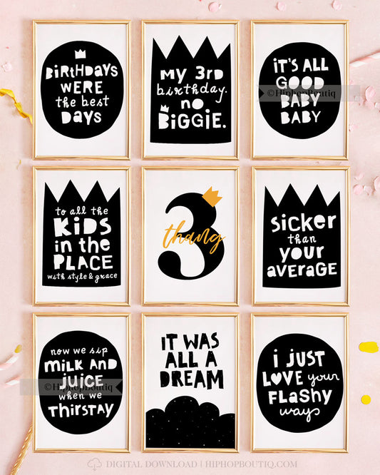 Nothing But a Three Thang Birthday Decorations Bundle