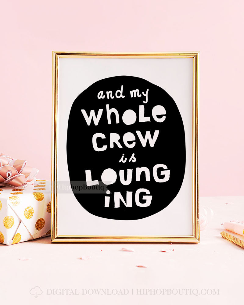 The Big One Hip hop Birthday Party Signs