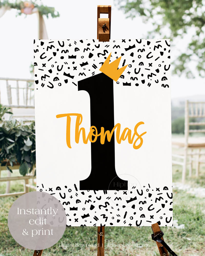 Welcome Sign for Notorious One 1st Birthday