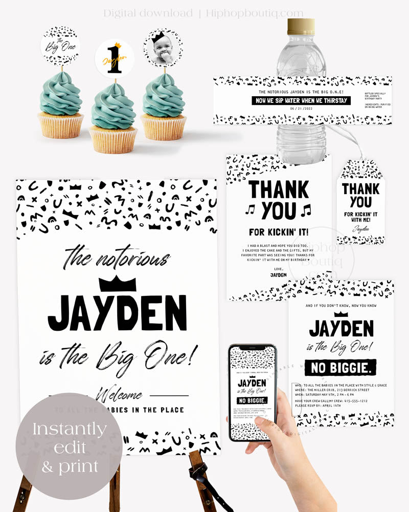 The Big One Birthday Party Decorations Bundle