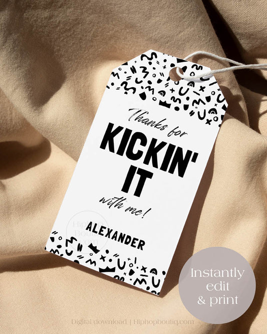 Hip Hop Party Thank You Gift Tag