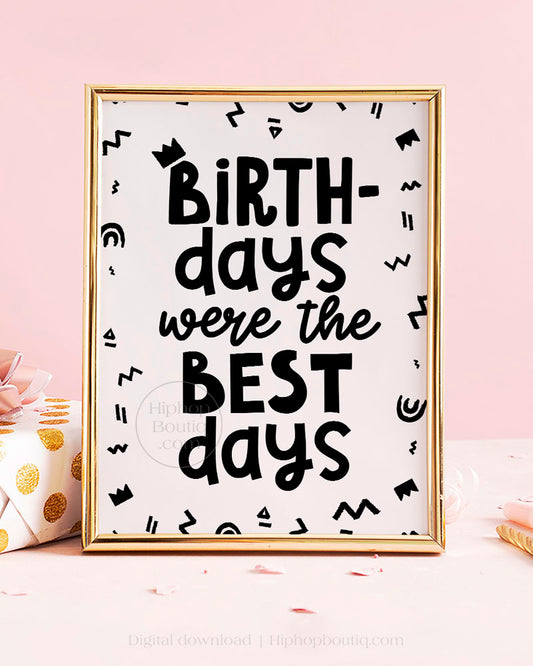 The Big One Hip Hop Birthday Signs